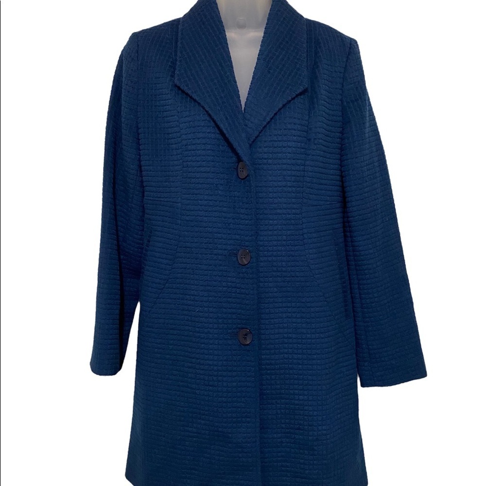 Jones New York Wool Blend Long Coat